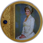118 g Kupfer Vergoldet Proof - PRINZESSIN DIANA -...