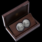 2 x 1 Unze Silber Big Five Elefant Doppel-Kapsel Südafrika 2024 Proof