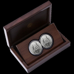 2 x 1 Unze Silber Big Five Elefant Doppel-Kapsel Südafrika 2024 Proof