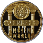 7 x 110 g = 770 g Kupfer Proof Gilded - Die Sieben Weltwunder der Antike - The Seven Wonders of the Ancient World - Color
