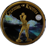 7 x 110 g = 770 g Kupfer Proof Gilded - Die Sieben Weltwunder der Antike - The Seven Wonders of the Ancient World - Color