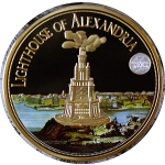 7 x 110 g = 770 g Kupfer Proof Gilded - Die Sieben Weltwunder der Antike - The Seven Wonders of the Ancient World - Color