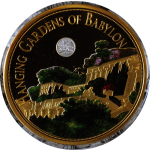 7 x 110 g = 770 g Kupfer Proof Gilded - Die Sieben Weltwunder der Antike - The Seven Wonders of the Ancient World - Color