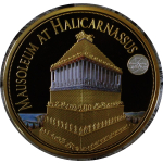 7 x 110 g = 770 g Kupfer Proof Gilded - Die Sieben Weltwunder der Antike - The Seven Wonders of the Ancient World - Color