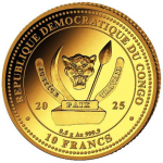0,5 g Gold Kongo 2025 Proof - LÖWEN-BABY - LION BABY...