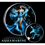 NEU** 1 oz USA American Liberty Eagle 2024 Aquamarin -...