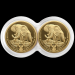 1/2 Unze Goldsatz Big Five Serie III (1.) - Elefant -...