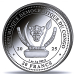NEU* 1 oz Kongo 2025 COLOR - LÖWE / LION - Silber -...