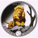 NEU* 1 oz Kongo 2025 GILDED - LÖWE / LION - Silber -...