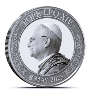 NEU* 1 oz USA 2025 Silber Round -  PAPST LEO XIV. Habemus Papam - Pope LEO XIV.