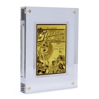 5 oz Niue 2025 GILDED Proof - WONDER WOMAN Sensation Comix #1 - DC 90th Anniversary - Golden Age - 10 NZ$