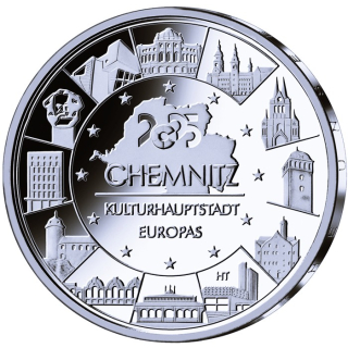 Deutschland 20 Euro Silber 2025 BU - Chemnitz - Kulturhauptstadt Europas 2025