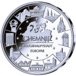 Deutschland 20 Euro Silber 2025 BU - Chemnitz -...