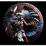 NEU* 1 oz USA Silber Round - AZTEKENGOTT des Krieges -...