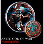 NEU* 1 oz USA Silber Round - AZTEKENGOTT des Krieges -...