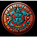 NEU* 1 oz USA Silber Round - AZTEKENGOTT des Krieges - Aztec Warrior The God of War - Infinity Edition