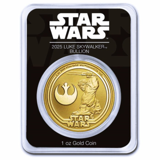 NEU* 1 oz Niue GOLD 2025 BU - STARWARS LUKE SKYWALKER - Silber - Serie Star Wars 1. Ausgabe - 250 $