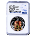 2 oz Mongolei 2025 NGC PF70 - FABERGE LILIES OF THE...