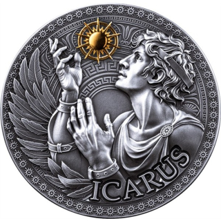 1 oz Kamerun 2025 Antique - IKARUS - Griechische Mythologie serie - Silber Antique Finish 1000 Francs
