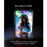 NEU* 1 oz Silber Motivbarren - ALASKA GIRL - Alaska...