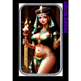 NEU* 1 oz Silber Motivbarren - Die TOCHTER des PHARAOS - Pharao Schönheit - Pharao Girl - Color Theme Bar Infinity Girls Girls Girls - Auflage 100
