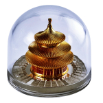 3 oz Samoa 2025 Proof 3-Dimensional - Der Himmelstempel Tiantan / TEMPLE of HEAVEN China & Pandaszene - Silber 5 $