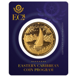 NEU* 1 oz Gold Anguilla 2024 BU - SEGELSCHIFF / Sailing Ship - EC8 -Karibikinseln  - 10 $