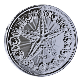 NEU*  1 oz Montserrat 2024 BU - SEESTERN STARFISH - EC8 Serie Karibikmotive- 2 $