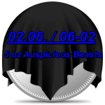 5 oz Niue 2025 Proof Color - Auspicious Beasts - Drache...