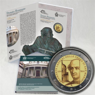 2 Euro San Marino 2014 Donato Bramante im Blister