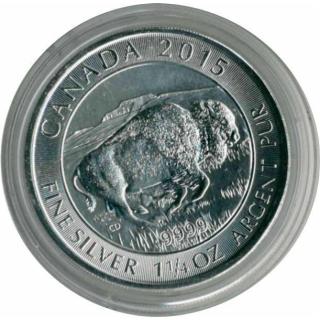 100 x 1 Münzkapsel  1,25 Unzen Bisonserie  1 1/4 Oz