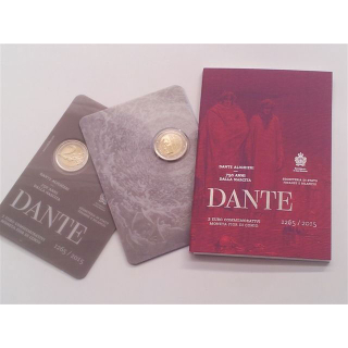 2 Euro San Marino 2015 750 Geburtstag Dante im Blister