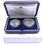 San Marino 5 & 10 Euro Set 2004 Fussball WM...