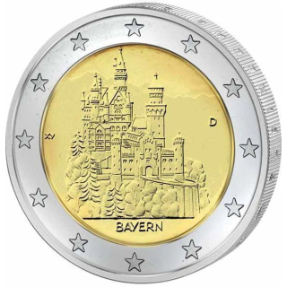 2 Euro Deutschland J 2012 Bayern Schloß Neuschwanstein