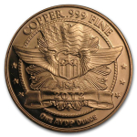 1 Unze Copper Round Panda 999,99