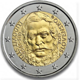 2 Euro Slowakei 2015 200. Geburtstag Ludovit Stur unc.