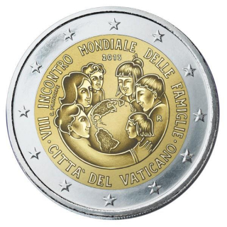 Vatikan 2015 2 Euro VIII. Weltfamilientreffen Philadelphia Blister