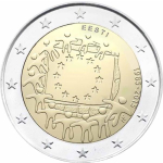 2 Euro Estland 2015 30 Jahre Europaflagge -...