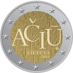 Litauen 2 Euro Litauische Sprache 2015 bfr.