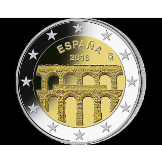 2 Euro Spanien 2016 Aquadukt von Segovia bfr