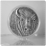 Togo, 2 Oz Silber Wisent 2012 Bison mit Swarowski 1500...