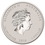 AURINUM*TOP*ANGEBOT* 1 oz Australien 2016 BU Color - Monkey King Affenkönig - Sun Wukong - silber 1$ Color farbig