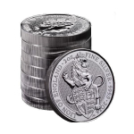 2 Unzen Silber Queens Beasts The Lion 2016 Großbritannien BU