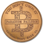 1 Unze Copper Round BITCOIN  999,99 AVDP