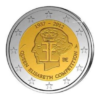 2 Euro Belgien 2012 75. Jubiläum des Intern. Königin Elisabeth Musikwettbewerbs