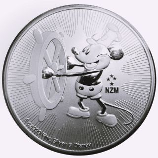 1 Unze Silber Niue 2017 - Steamboat Willie - 2017 BU