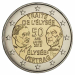 2 Euro Frankreich 2013 50 Jahre Elysee-Vertrag unc.