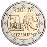 2 Euro Luxemburg 2017 Freiwilliger Wehrdienst Leger BU