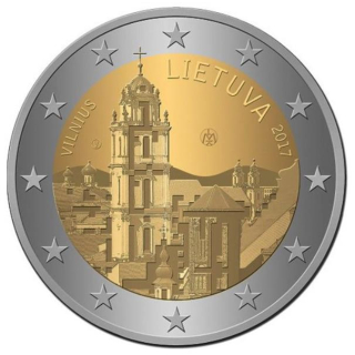 Litauen 2 Euro Kulturhauptstadt Vilnius 2017 bfr.