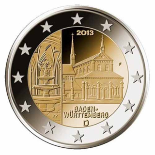 2 Euro Deutschland 2013 Baden - Württemberg, Maulbronn A, unc.